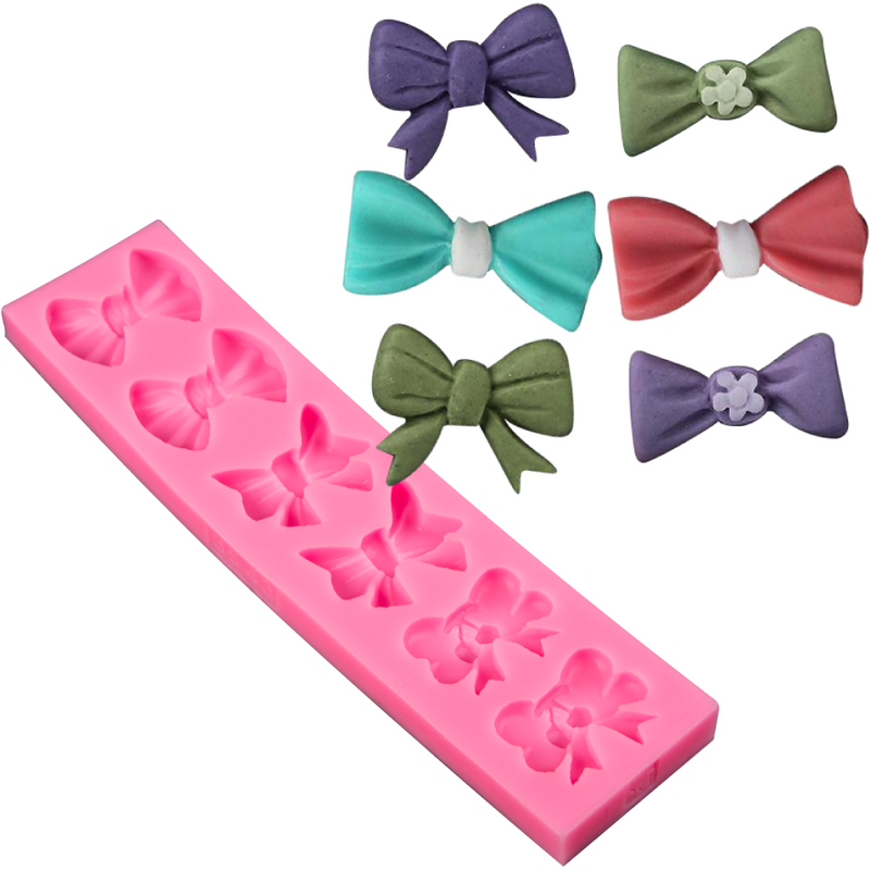 Dim Gray The Clay Studio Bow Tie Silicone Mould for Polymer Clay and Resin 15x4.5x1cm Resin Craft Moulds