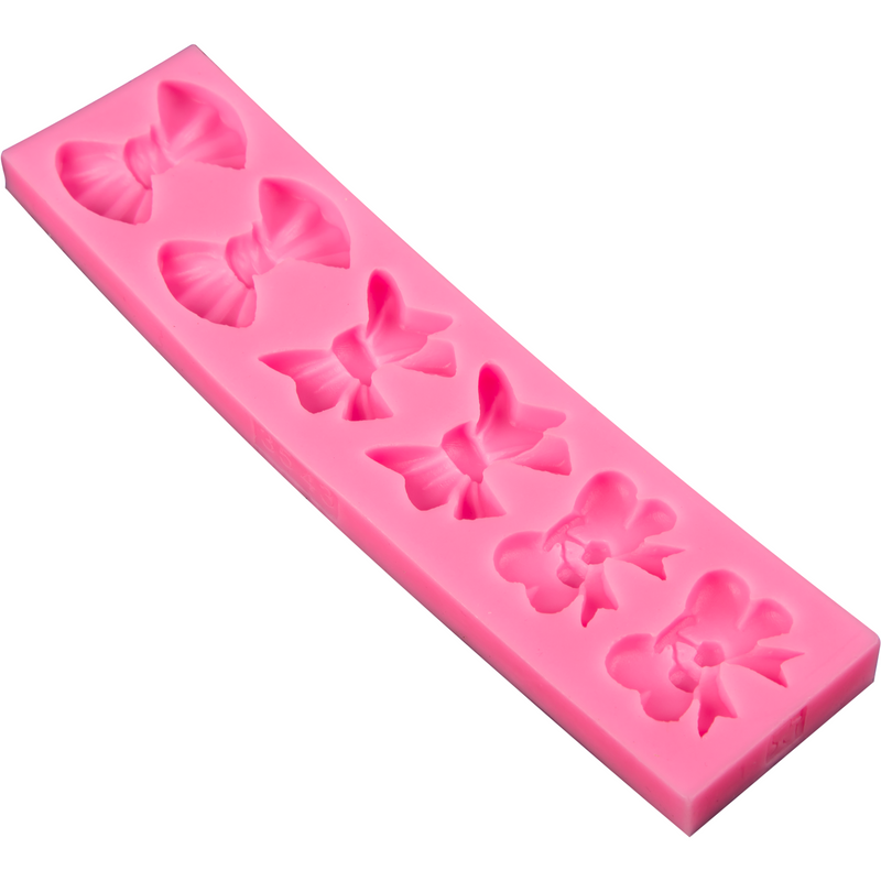 Hot Pink The Clay Studio Bow Tie Silicone Mould for Polymer Clay and Resin 15x4.5x1cm Moulds