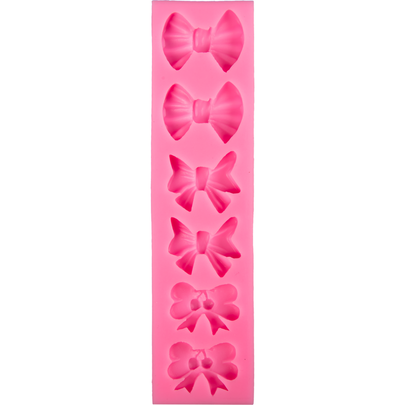 Hot Pink The Clay Studio Bow Tie Silicone Mould for Polymer Clay and Resin 15x4.5x1cm Moulds