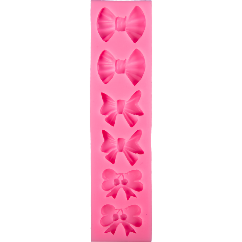 Hot Pink The Clay Studio Bow Tie Silicone Mould for Polymer Clay and Resin 15x4.5x1cm Resin Craft Moulds