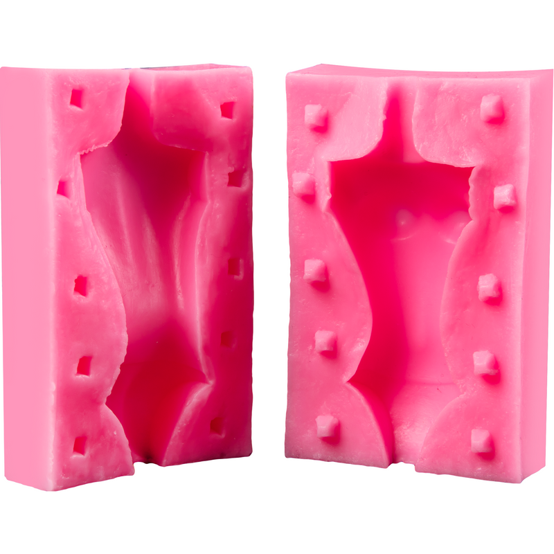 Pale Violet Red The Clay Studio Body Silicone Mould for Polymer Clay and Resin   9x5.5x4cm Moulds