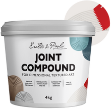 Light Gray Eraldo di Paolo Joint Compound for Textured Art 4kg Mediums