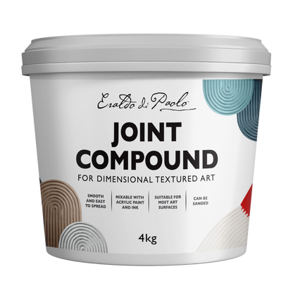 Light Gray Eraldo di Paolo Joint Compound for Textured Art 4kg Mediums