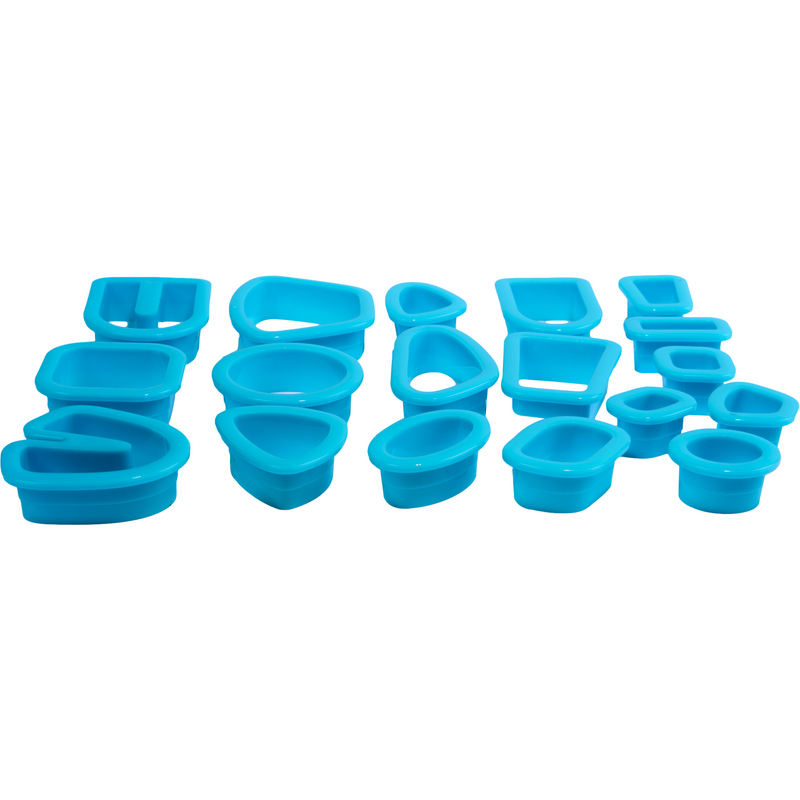 Dark Turquoise The Clay Studio Assorted Design Plastic Earring Shape Polymer Clay Cutters 18 pieces Modelling and Casting Supplies