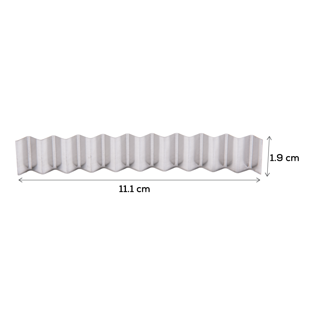 Gray The Clay Studio Large Wave Clay Cutting Blade 11 x 2cm 1 piece Modelling Tools & Accessories