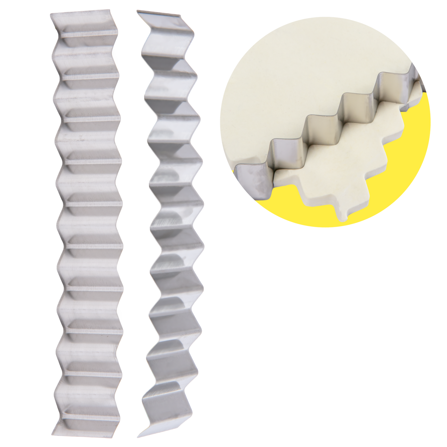 Light Gray The Clay Studio Large Wave Clay Cutting Blade 11 x 2cm 1 piece Modelling Tools & Accessories