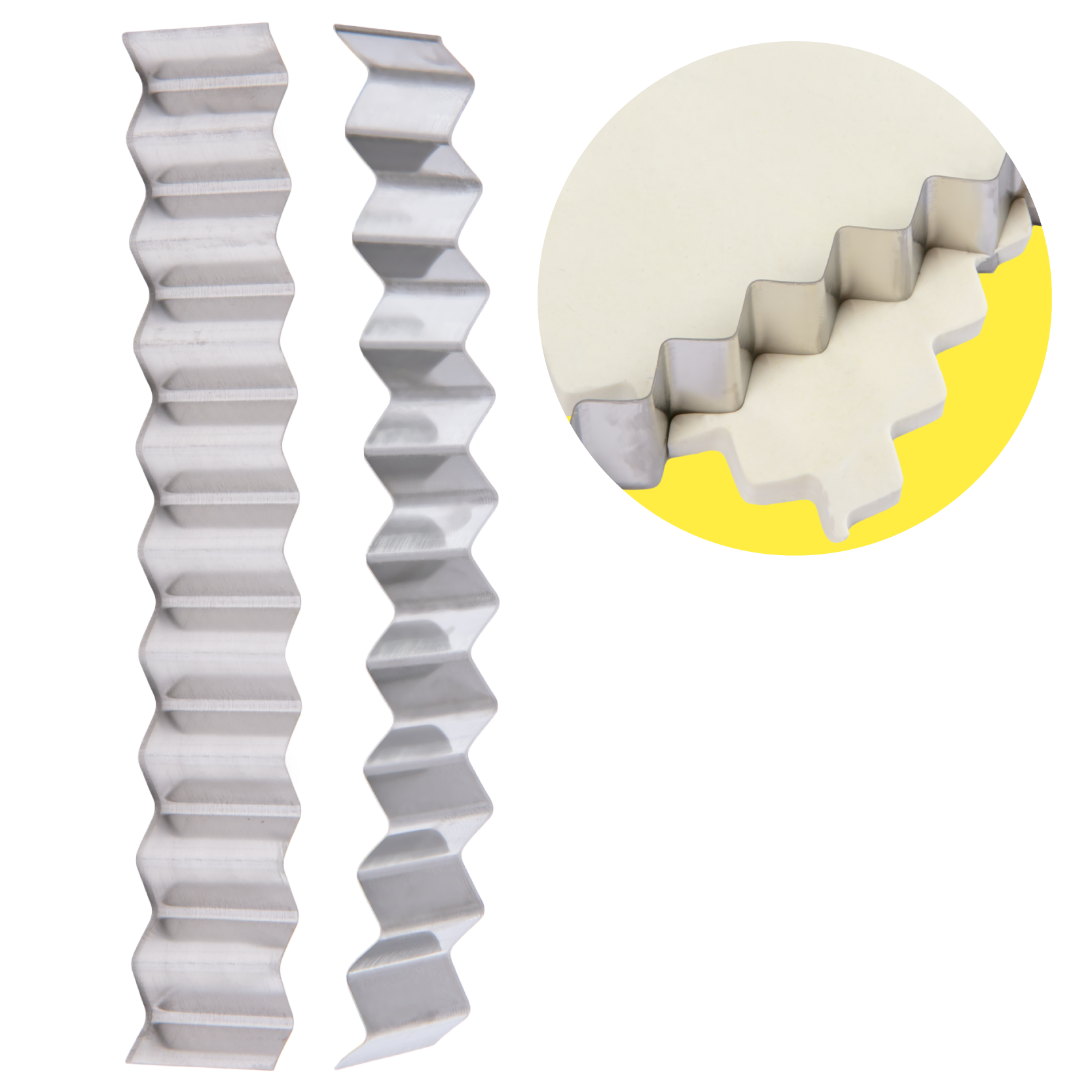 Light Gray The Clay Studio Large Wave Clay Cutting Blade 11 x 2cm 1 piece Modelling Tools & Accessories
