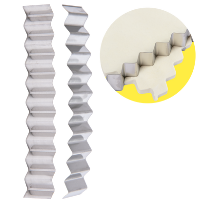 Light Gray The Clay Studio Large Wave Clay Cutting Blade 11 x 2cm 1 piece Modelling Tools & Accessories