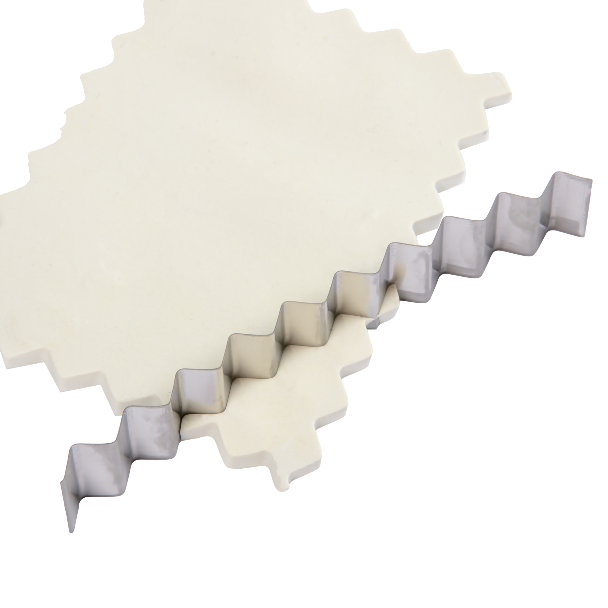 Light Gray The Clay Studio Large Wave Clay Cutting Blade 11 x 2cm 1 piece Modelling Tools & Accessories