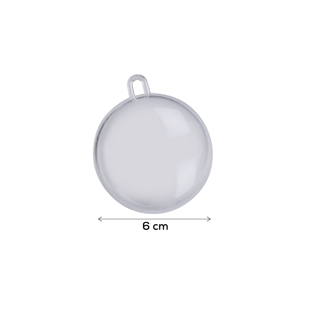 Gray Make A Merry Christmas Plastic Fillable Bauble 60mm 4 Pack Christmas