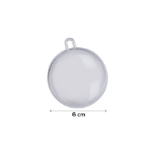 Gray Make A Merry Christmas Plastic Fillable Bauble 60mm 4 Pack Christmas