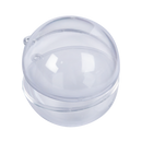 Light Gray Make A Merry Christmas Plastic Fillable Bauble 80mm 4 Pack Christmas