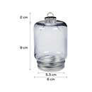 Gray Make A Merry Christmas Plastic Mason Jar Ornament 100mm 3 Pack Christmas