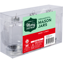 Gray Make A Merry Christmas Plastic Mason Jar Ornament 100mm 3 Pack Christmas