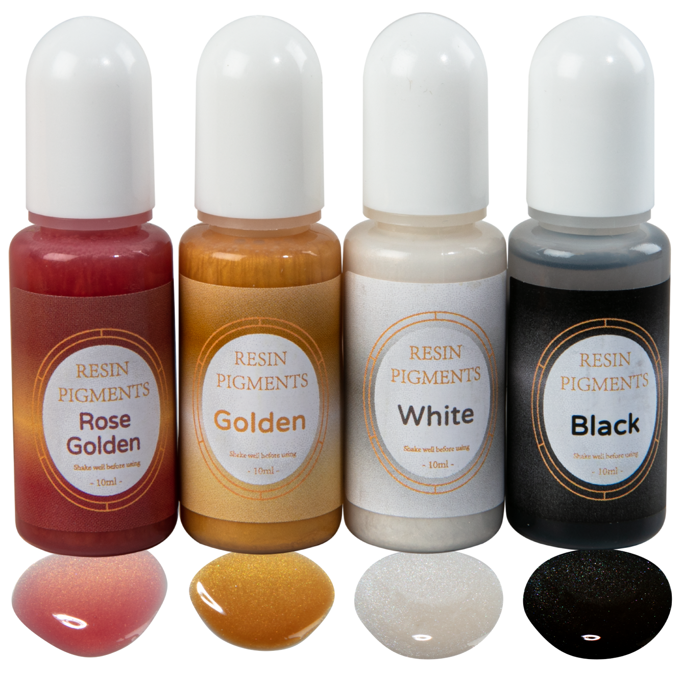 Gray Urban Crafter Resin Pearlescent Dye 10ml (4 Pieces) Resin Craft