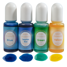 Dark Slate Gray Urban Crafter Resin Pearlescent   Dye 10ml (4 Pieces) for Epoxy Resin Sapphire, Blue, Yellow, Green Resin Dyes, Pigments & Colours
