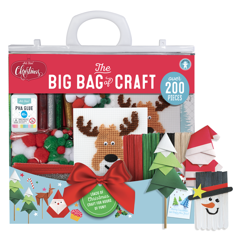 Light Gray Art Star Christmas Big Bag Of Craft Christmas