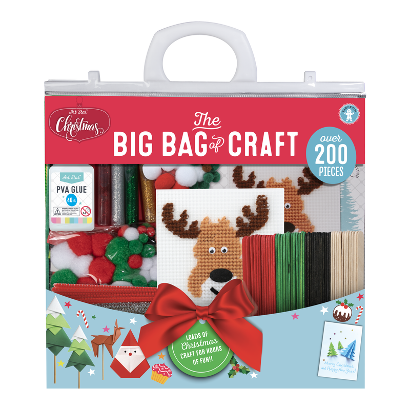 Light Gray Art Star Christmas Big Bag Of Craft Christmas