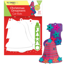 Firebrick Teacher's Choice Cut Out Ornaments Asst 20Pcs - Wht Christmas