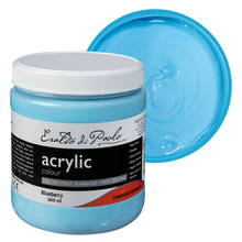 Black Eraldo di Paolo Acrylic Paint, Pastel Blueberry, 500mL Acrylic Paints