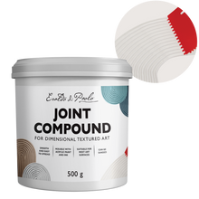 Light Gray Eraldo di Paolo Joint Compound for Textured Art 500g Mediums