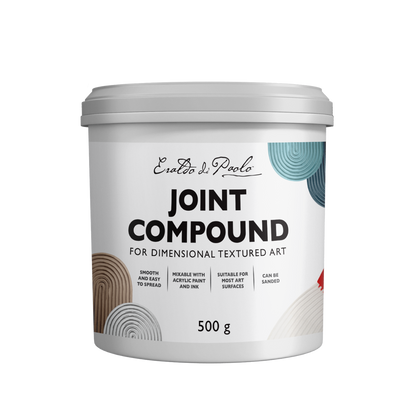 Light Gray Eraldo di Paolo Joint Compound for Textured Art 500g Mediums