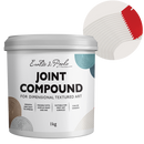 Light Gray Eraldo di Paolo Joint Compound for Textured Art 1kg Mediums