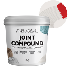 Light Gray Eraldo di Paolo Joint Compound for Textured Art 2kg Mediums