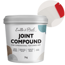 Light Gray Eraldo di Paolo Joint Compound for Textured Art 2kg Mediums
