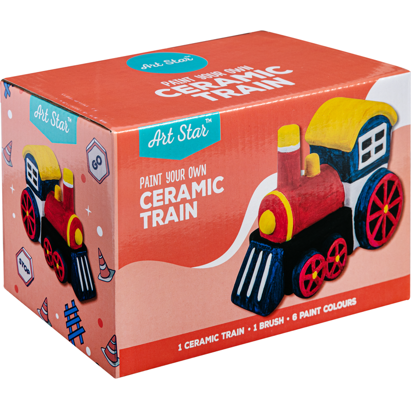 Salmon Art Star Paint Your Own Ceramic Train Kids Activites