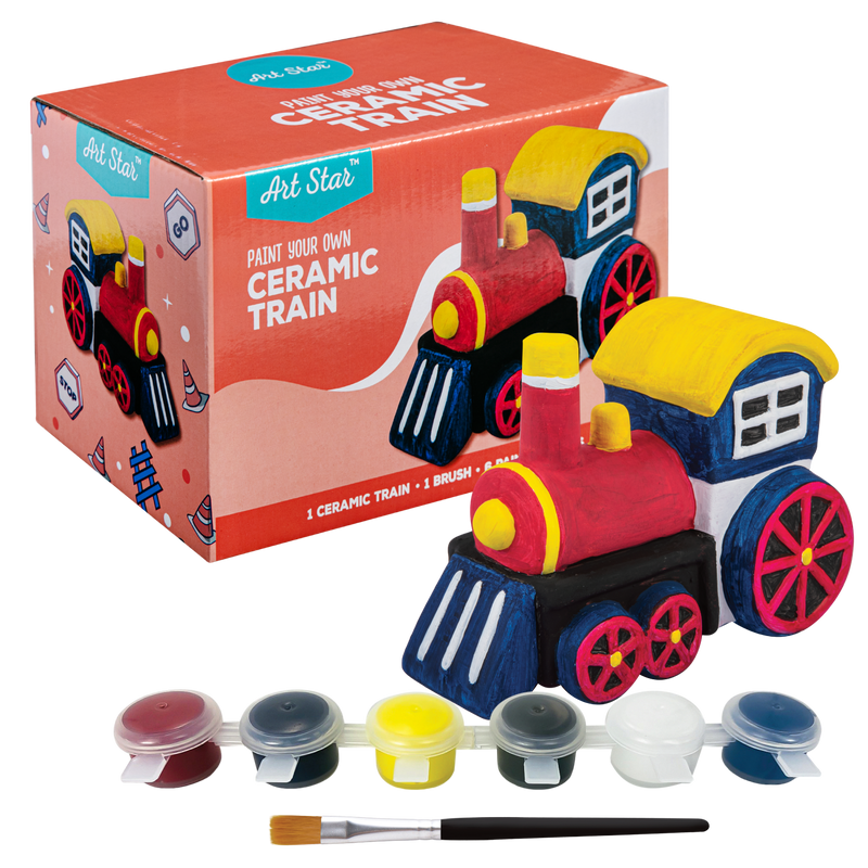 Dark Slate Gray Art Star Paint Your Own Ceramic Train Kids Activites