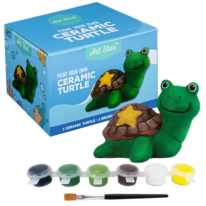 Cornflower Blue Art Star Paint Your Own Ceramic Turtle Kids Activites