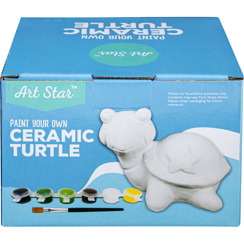 Cornflower Blue Art Star Paint Your Own Ceramic Turtle Kids Activites