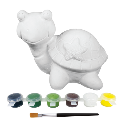 Light Gray Art Star Paint Your Own Ceramic Turtle Kids Activites