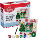 Light Gray Art Star Christmas Paint Your Own Ceramic Photo Frame Kit Kids Activites
