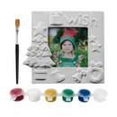 Gray Art Star Christmas Paint Your Own Ceramic Photo Frame Kit Kids Activites