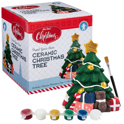 Dark Slate Gray Art Star Christmas Paint Your Own Ceramic Tree Decoration Kit Kids Activites