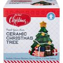 Light Gray Art Star Christmas Paint Your Own Ceramic Tree Decoration Kit Kids Activites