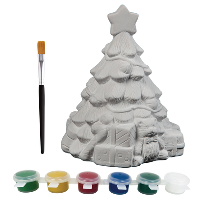 Gray Art Star Christmas Paint Your Own Ceramic Tree Decoration Kit Kids Activites