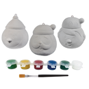 Gray Art Star Christmas Paint Your Own Ceramic Character Ornament Kit Kids Activites