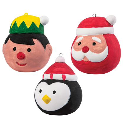 Thistle Art Star Christmas Paint Your Own Ceramic Character Ornament Kit Kids Activites