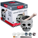 Light Gray Art Star Halloween Paint Your Own Ceramic Skull and Bone Cruicible (11.1 x 13.5 x 9.2cm) Kids Activites