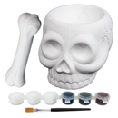 Light Gray Art Star Halloween Paint Your Own Ceramic Skull and Bone Cruicible (11.1 x 13.5 x 9.2cm) Kids Activites