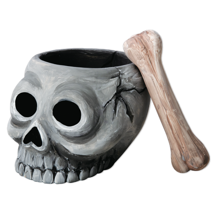 Light Slate Gray Art Star Halloween Paint Your Own Ceramic Skull and Bone Cruicible (11.1 x 13.5 x 9.2cm) Kids Activites
