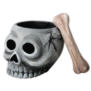 Light Slate Gray Art Star Halloween Paint Your Own Ceramic Skull and Bone Cruicible (11.1 x 13.5 x 9.2cm) Kids Activites