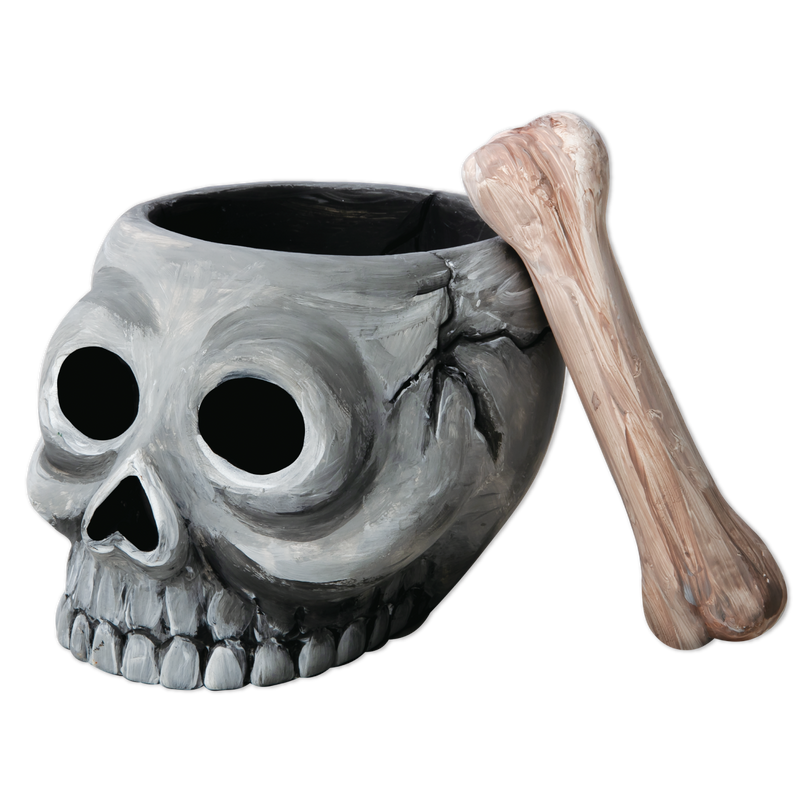 Light Slate Gray Art Star Halloween Paint Your Own Ceramic Skull and Bone Cruicible (11.1 x 13.5 x 9.2cm) Kids Activites