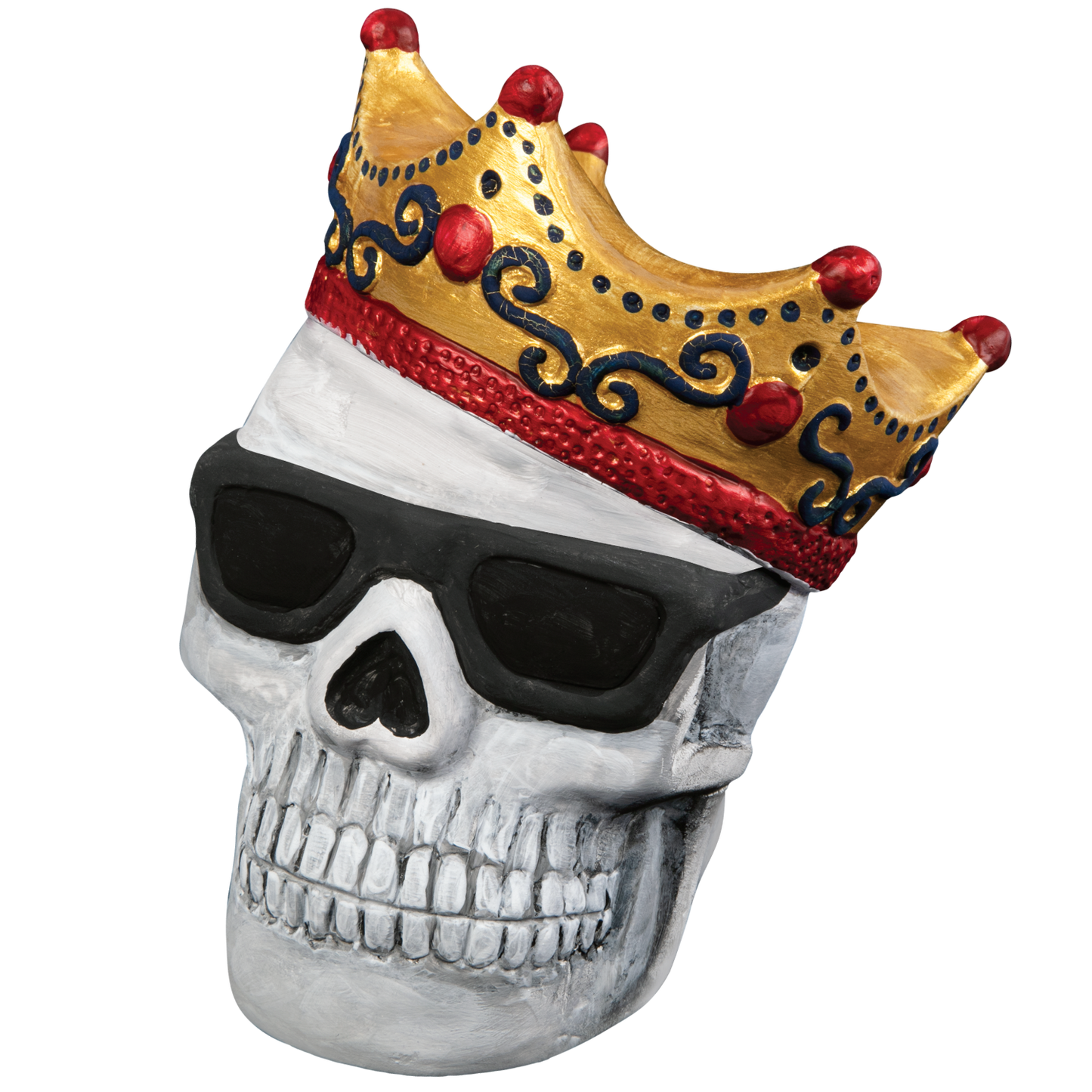 Gray Art Star Halloween Paint Your Own Ceramic Skull with Crown Decoration (15.2 x 11.2 x 12.1cm) Kids Activites