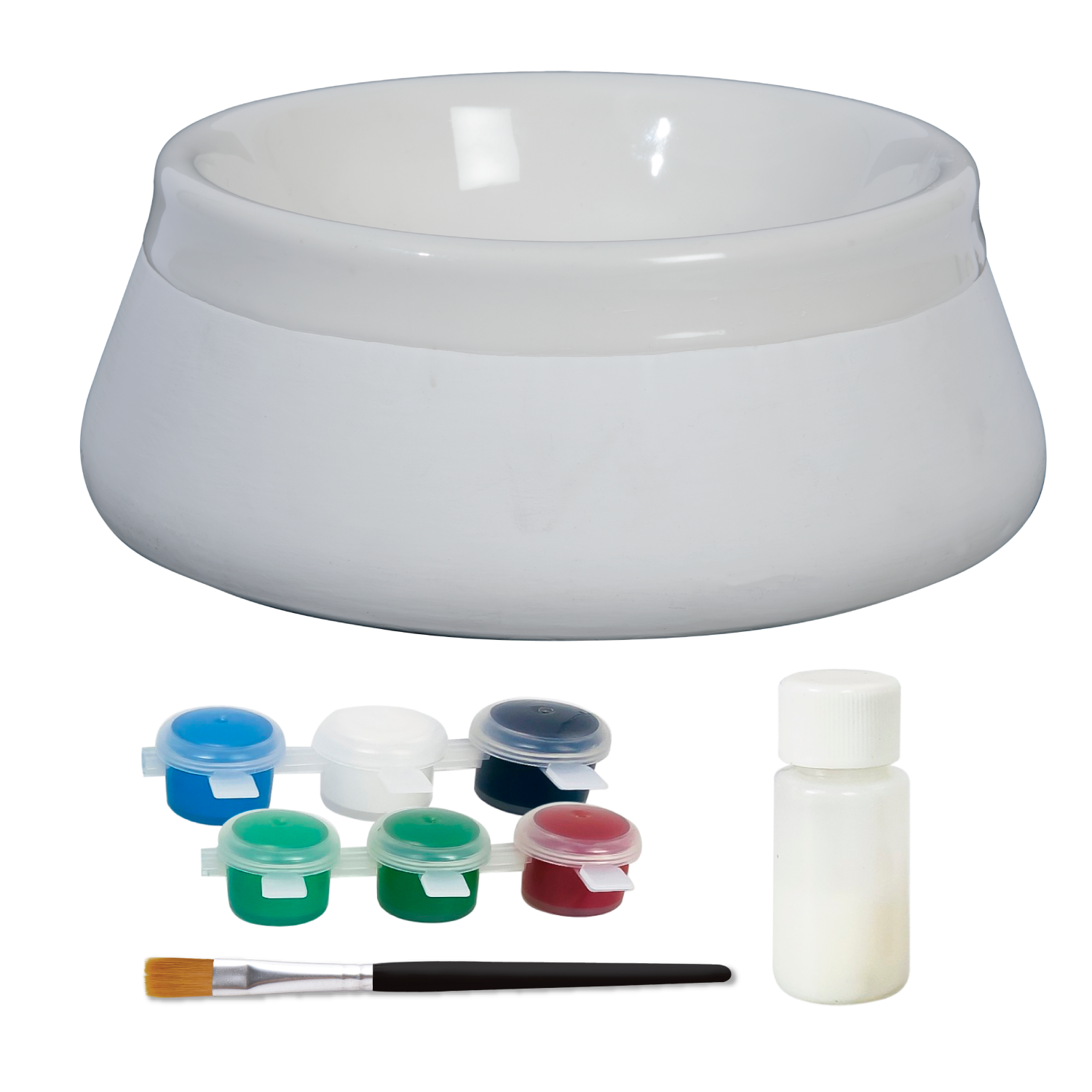 Light Gray Art Star Paint Your Own Ceramic Pet Bowl (17.8 x 17.8 x 6.5cm) Kids Activites