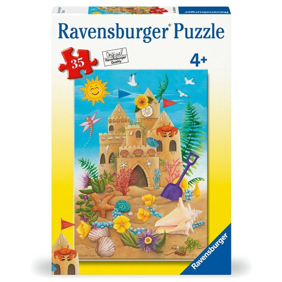 Ravensburger 35-piece jigsaw puzzle with colorful sunshine sandcastle artwork