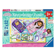 Ravensburger jigsaw puzzle box, 2x12 colorful sleepover scene